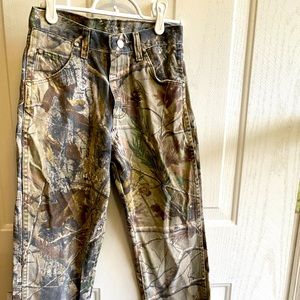 Boys camo hunting pants 12R